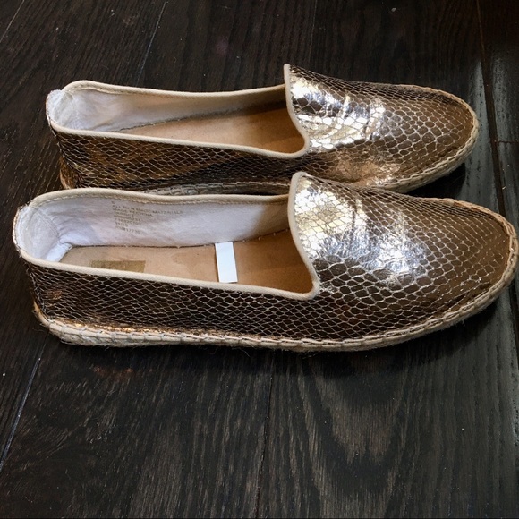 DV Dolce Vita Metallic, Gold, Espadrille, Flats - Picture 11 of 13